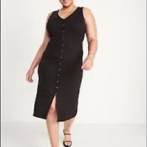 NWT ribbed button down dress
